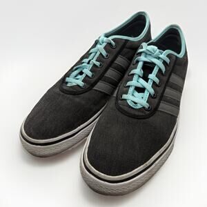 Adidas Adi Ease Black Mid Cinder Ocean Gray Canvas G56351 Men’s 11 Skate Shoes